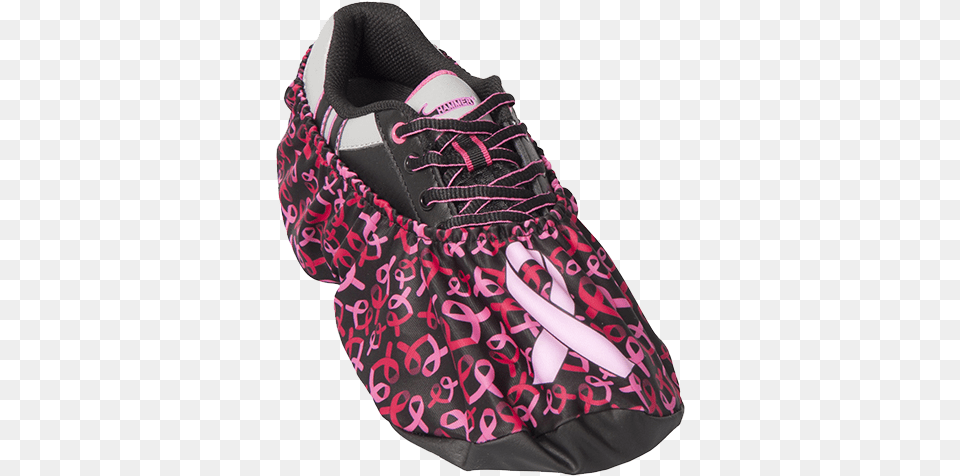 Breast Cancer Shoe Covers Pink Ribbons, Clothing, Footwear, Sneaker, Running Shoe Free Transparent Png