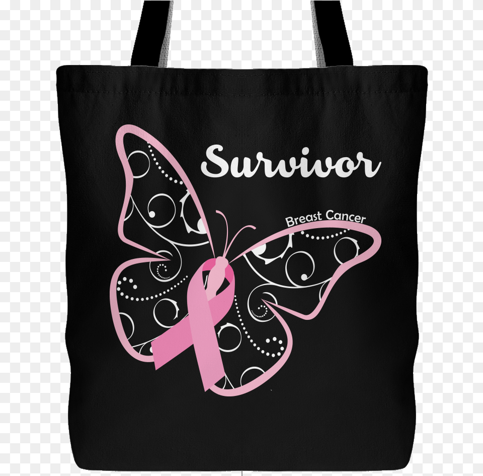 Breast Cancer Survivor Butterfly Bag Tote Bag, Accessories, Handbag, Tote Bag, Purse Free Transparent Png
