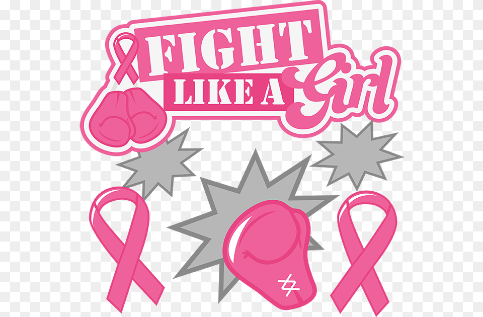 Breast Cancer Tree Clipart Vector Library Library Fight Breast Cancer Svg Free, Advertisement, Poster, Dynamite, Weapon Png Image