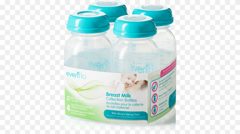 Breast Milk Collection Bottles 02png Breast Pump, Jar, Baby, Person, Bottle Free Png Download