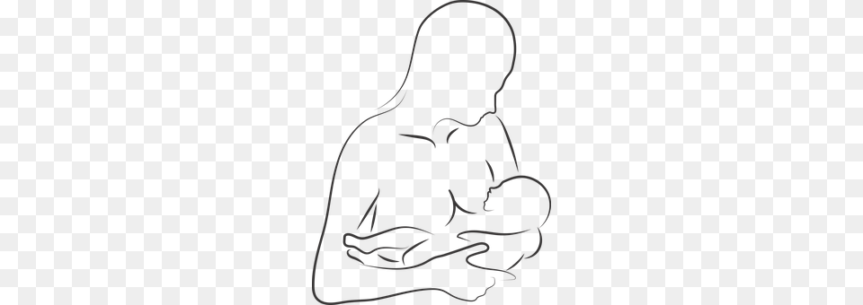 Breastfeeding Stencil, Silhouette Png Image
