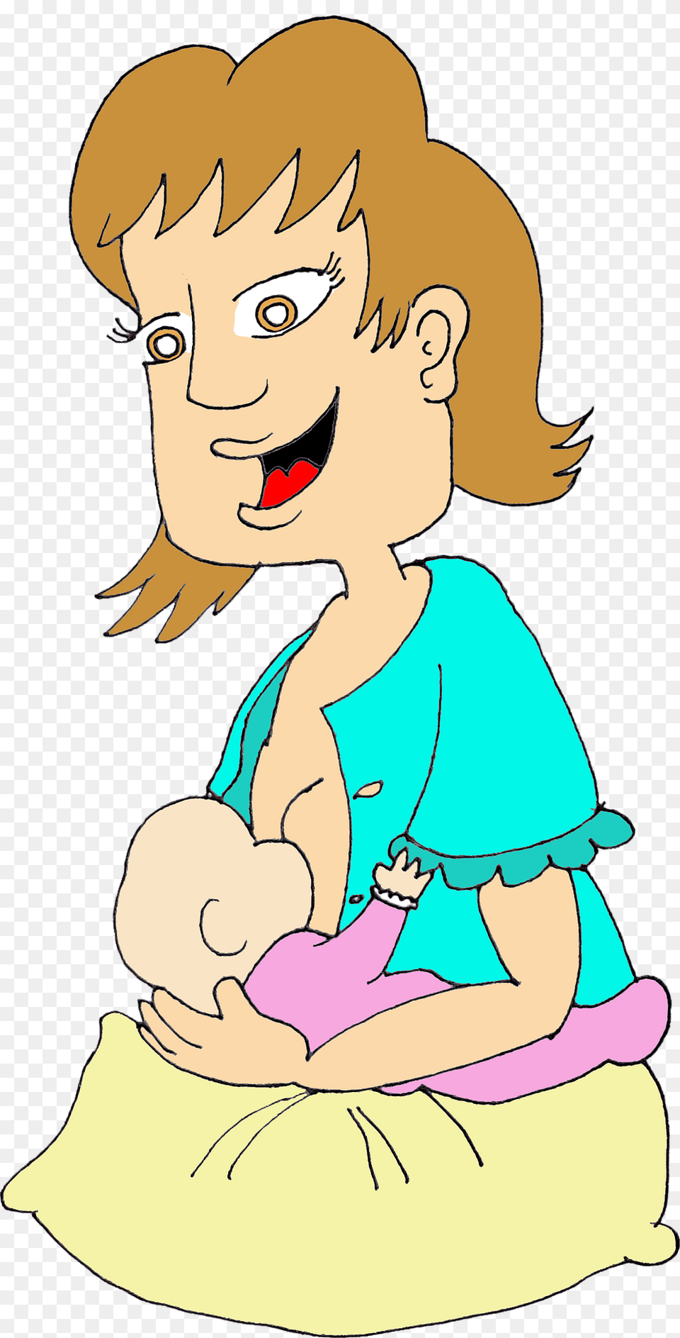 Breastfeeding Clipart, Baby, Person, Face, Head Free Png