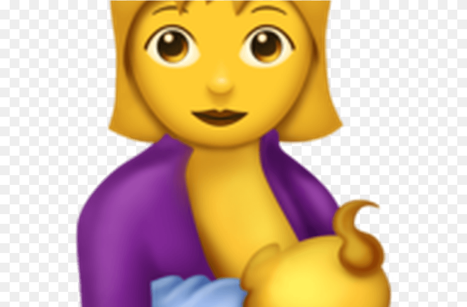 Breastfeeding Emoji Breastfeeding Emoji, Toy, Face, Head, Person Free Png