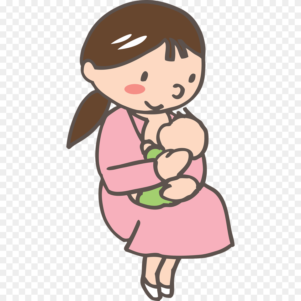 Breastfeeding Mother Clipart, Baby, Person, Face, Head Free Transparent Png