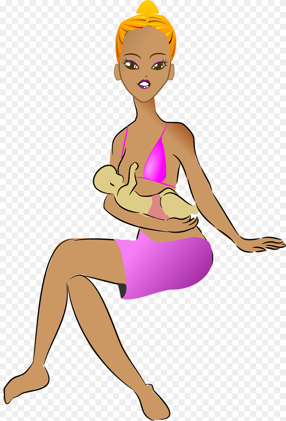 Breastfeeding Mother Clipart, Adult, Woman, Person, Female Free Png Download