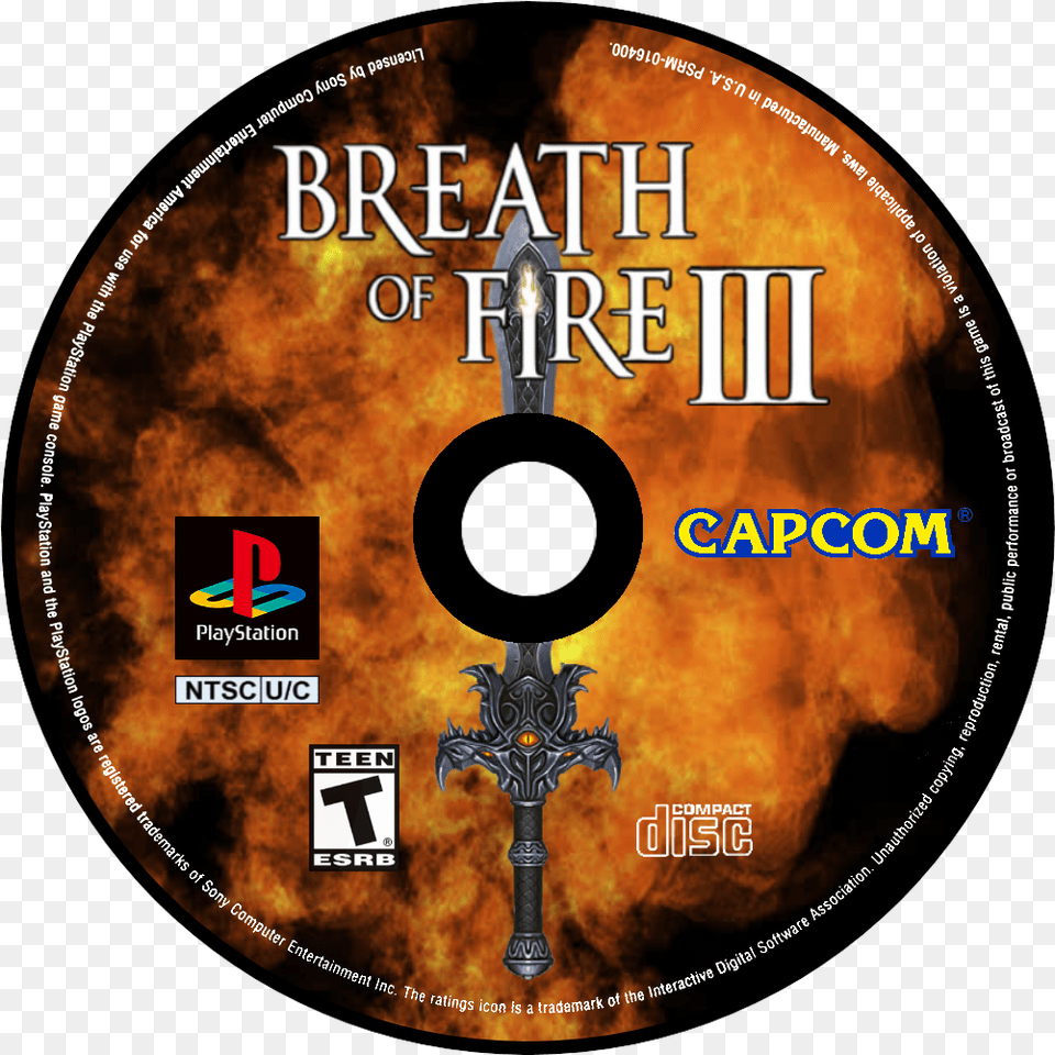 Breath Of Fire Iii Details Breath Of Fire 3 Cd, Disk, Dvd Png Image