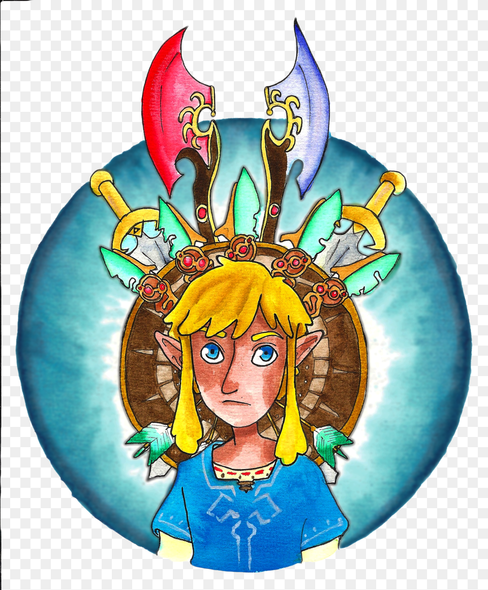 Breath Of The Wild Linki Absolutely Love This Game Cartoon, Baby, Person, Face, Head Png
