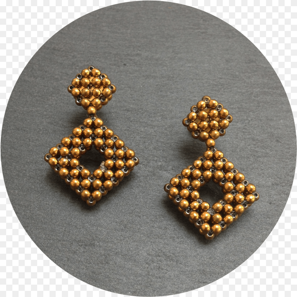 Breda Long Gold Earrings Circle Of Dots Earring, Accessories, Jewelry, Bead Free Png Download