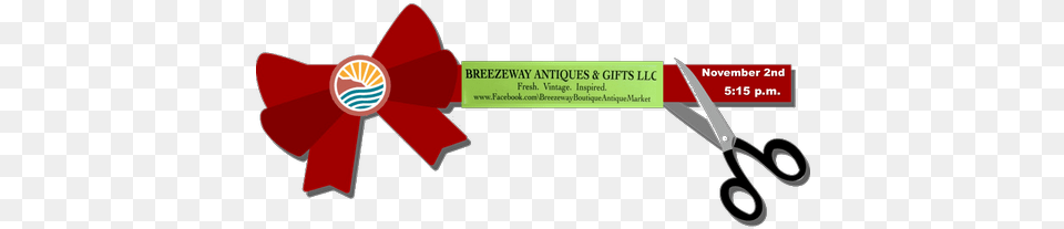 Breezeway Antiques Amp Gifts Ribbon Cutting Ceremony, Scissors, Dynamite, Weapon Free Png Download