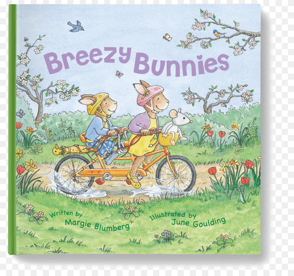 Breezy Bunnies Book, Baby, Person, Machine, Bicycle Png