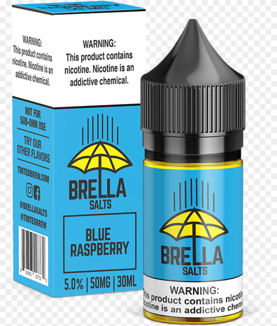 Brella Salts Blue Raspberry 30ml Salt Nic Juice Tobacco, Bottle, Shaker, Ink Bottle Free Png Download