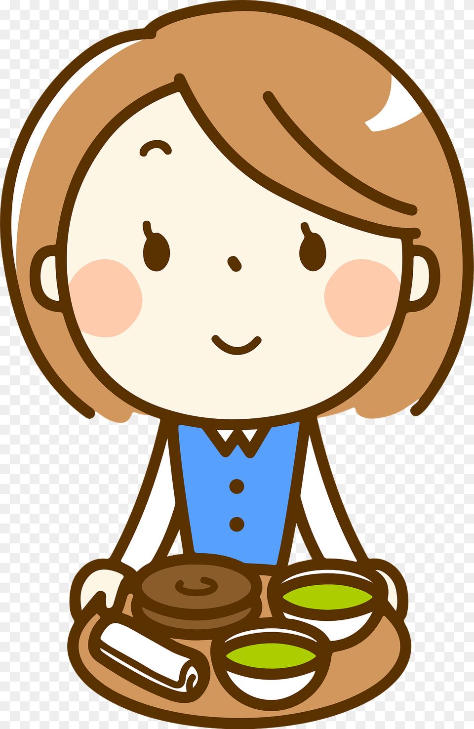 Brenda Office Lady Is Drinking Green Tea Clipart, Food, Sweets, Nature, Outdoors Free Transparent Png