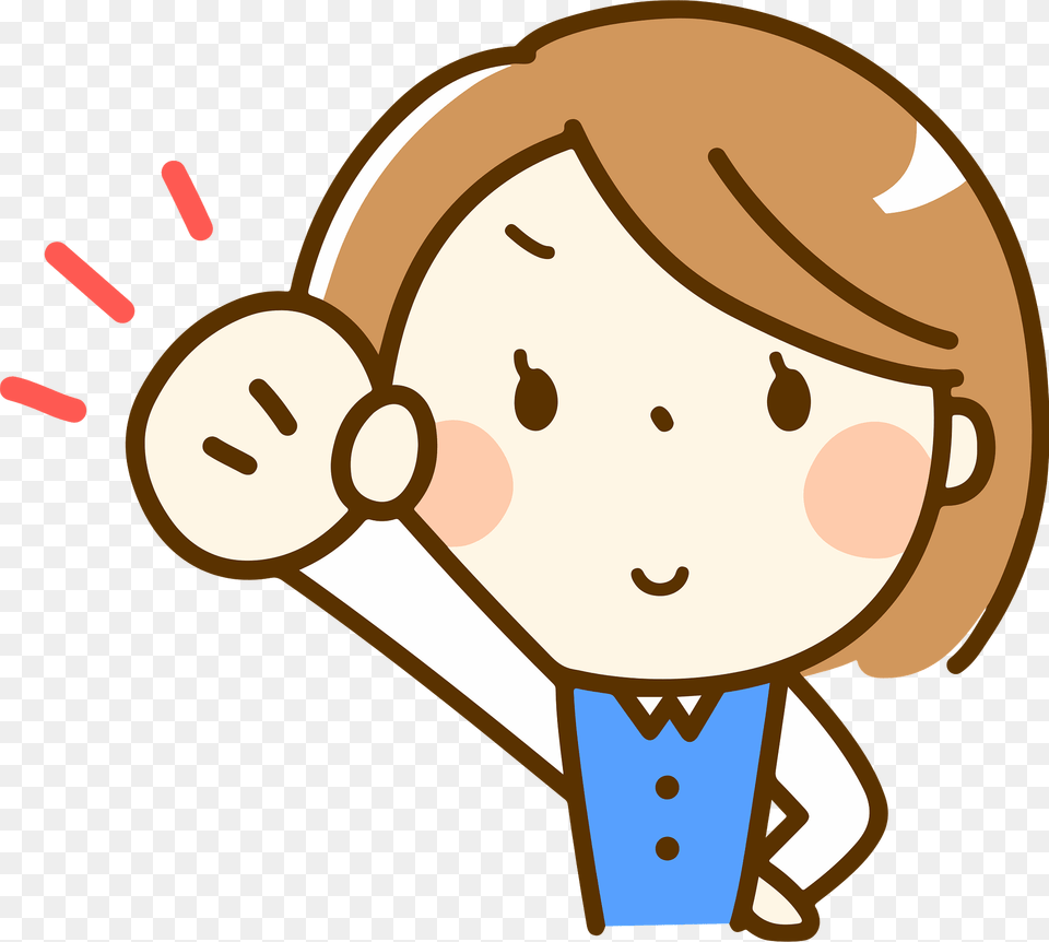 Brenda Office Lady Is Pumping A Fist Clipart, Cream, Dessert, Food, Ice Cream Free Png Download