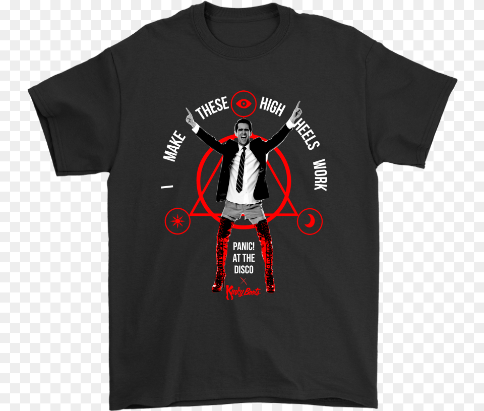 Brendon Urie Tshirt Panic At The Disco Death Of A Escape T Shirt Gears, T-shirt, Clothing, Accessories, Tie Free Transparent Png