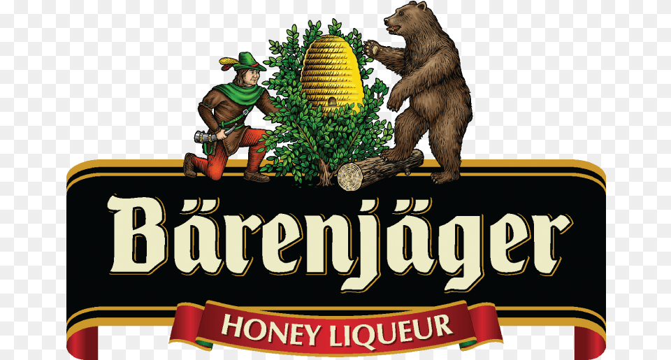 Brenjger Honey Liqueur Logo Barenjager Honey Bourbon, Animal, Bear, Mammal, Wildlife Png