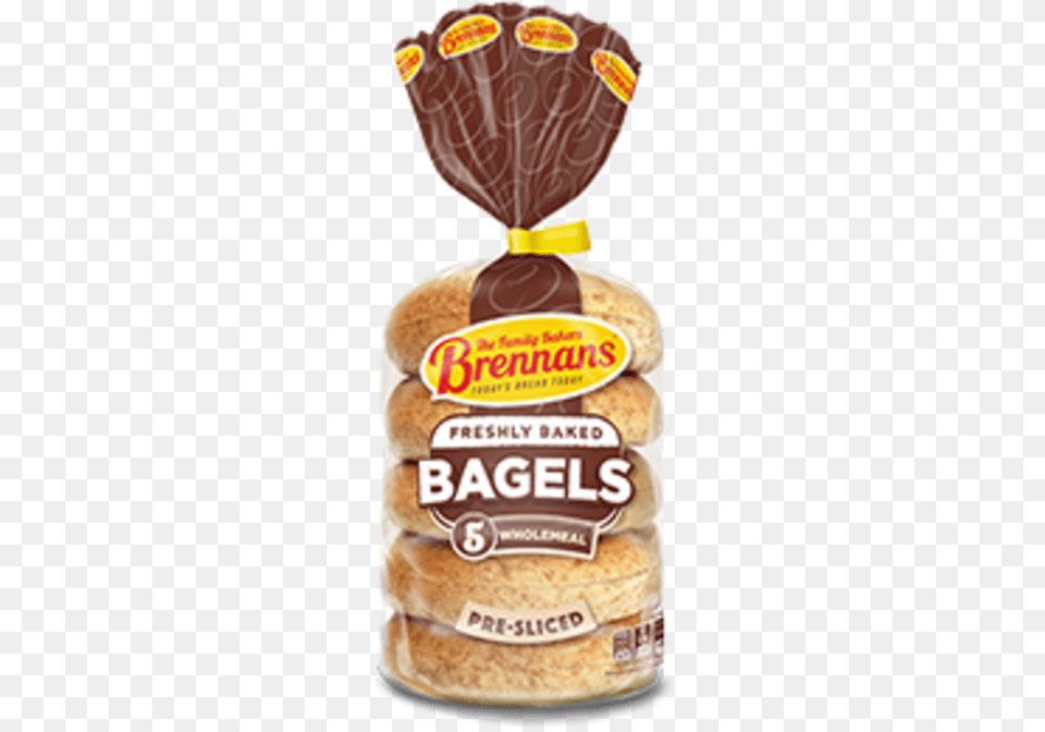 Brennans Wholemeal Bagels Brennans 100 Wholemeal Bread, Food, Ketchup, Bagel Free Png