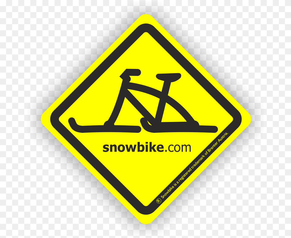 Brenter Snowbike Sticker Traffic Sign Traffic Sign, Symbol, Road Sign, Blackboard Free Png