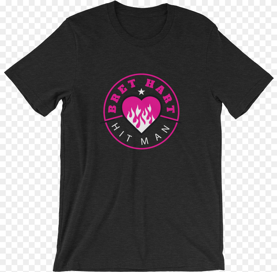 Bret Hart Quotflaming Heart Jordan Myles Racist Shirt, Clothing, T-shirt Free Png Download