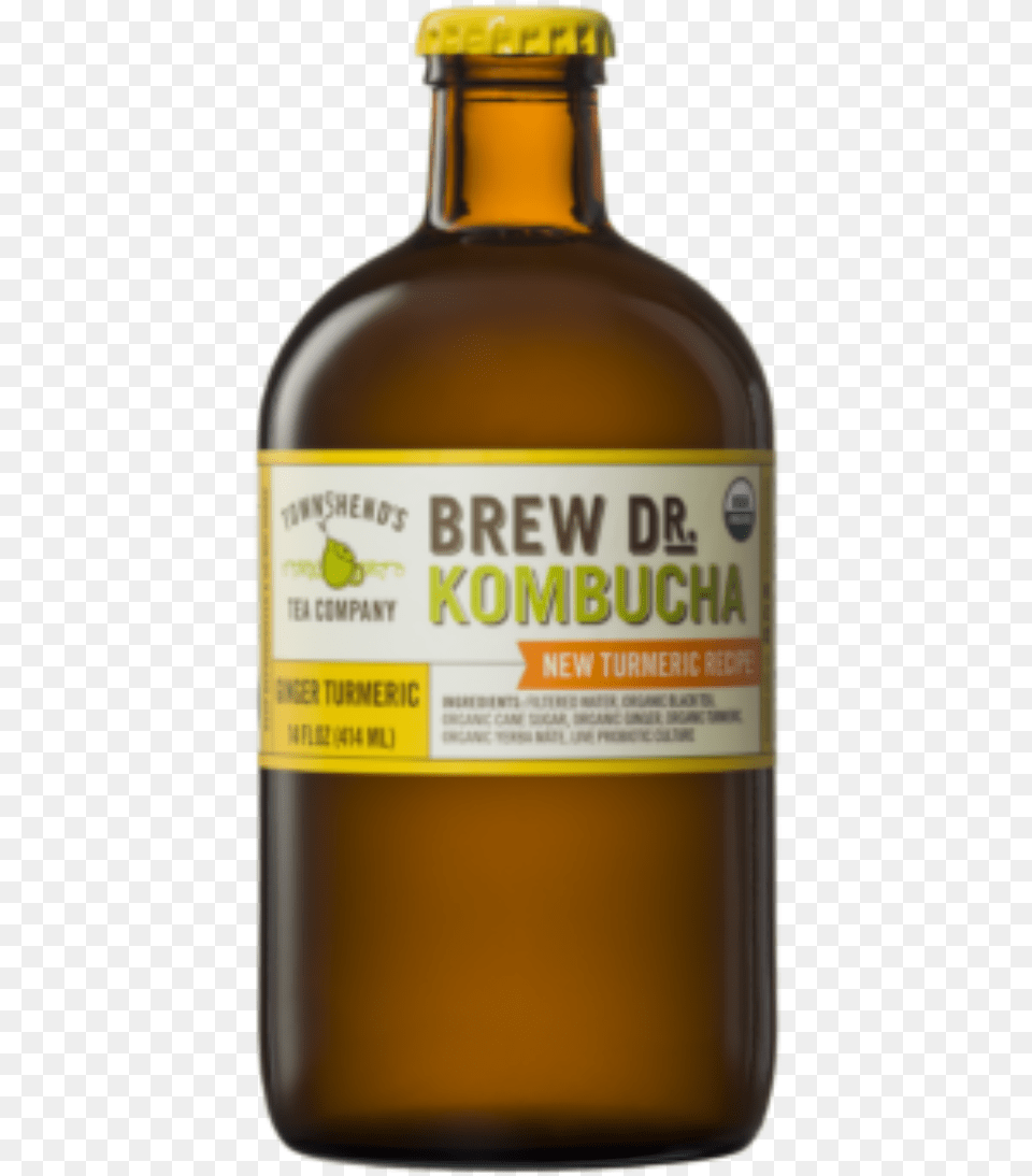 Brew Dr Kombucha Ginger Turmeric, Alcohol, Beer, Beverage, Bottle Free Png Download