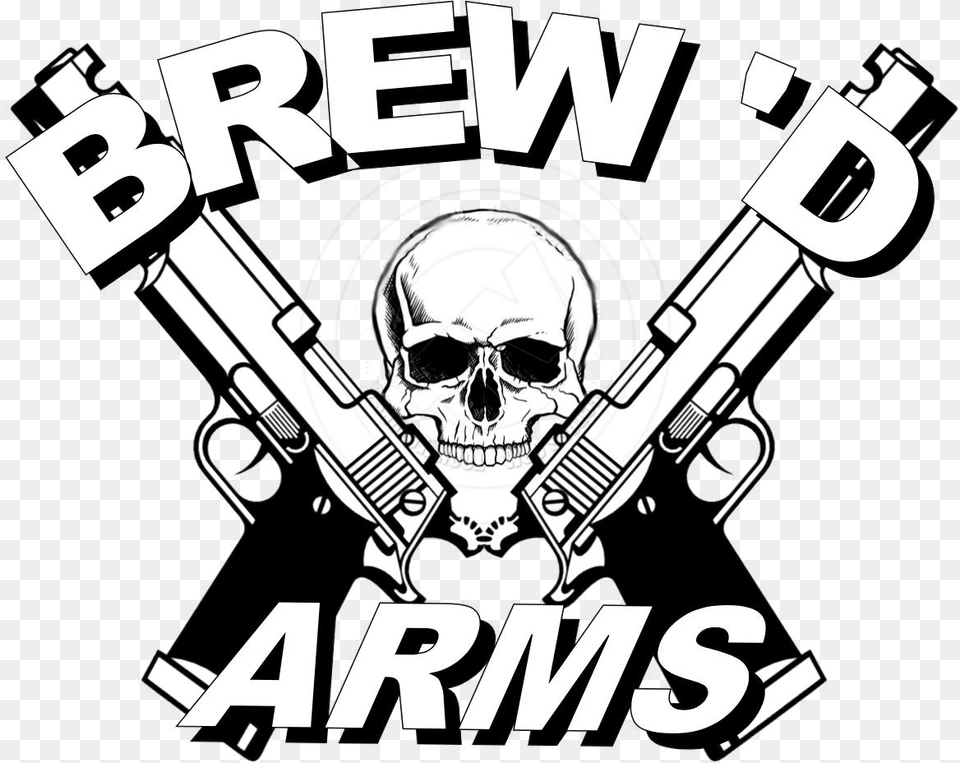 Brewdlogocutout, Firearm, Weapon, Logo, Symbol Free Png