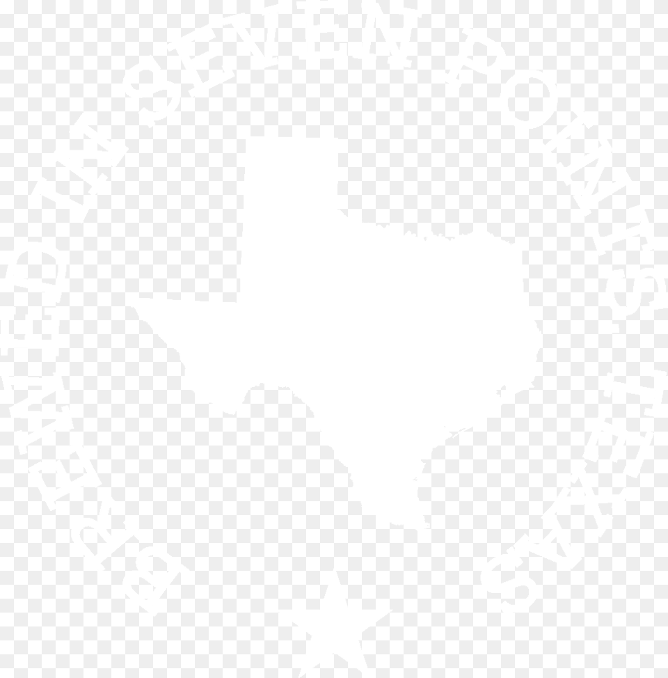Brewed In 7 Points Map Of Texas, Cutlery Free Png Download