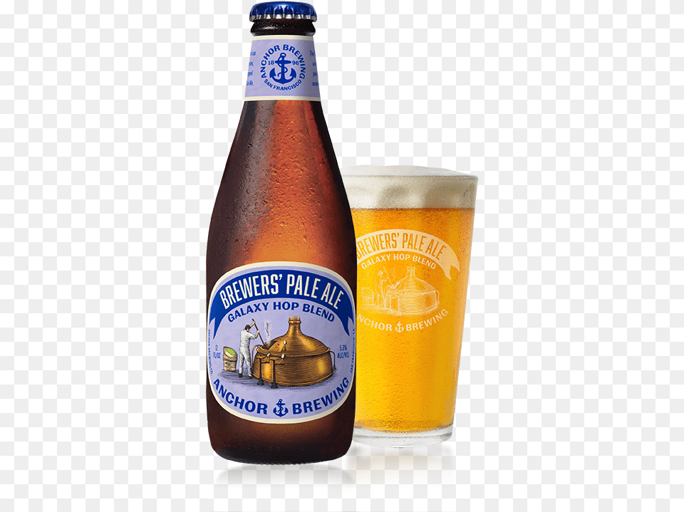 Brewers Anchor Brewers Pale Ale, Alcohol, Beer, Beverage, Bottle Png Image