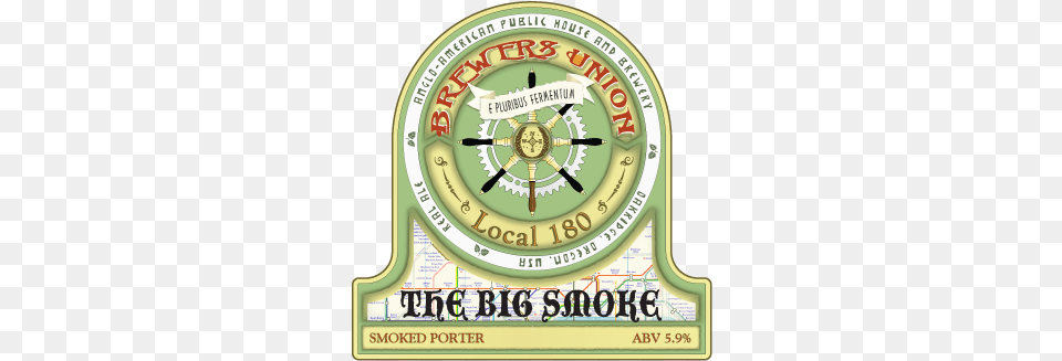 Brewers Union Blog 180 The Big Smoke Wall Clock Png