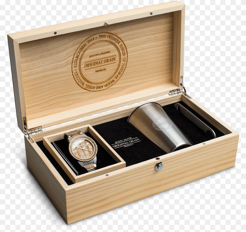 Brewmaster Barrel 47mm Gift Set Box, Wristwatch Png Image
