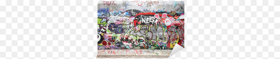 Brewster Phoenix Graffiti Pre Pasted Wall Mural 8 Foot, Art, Painting, Blackboard Png Image