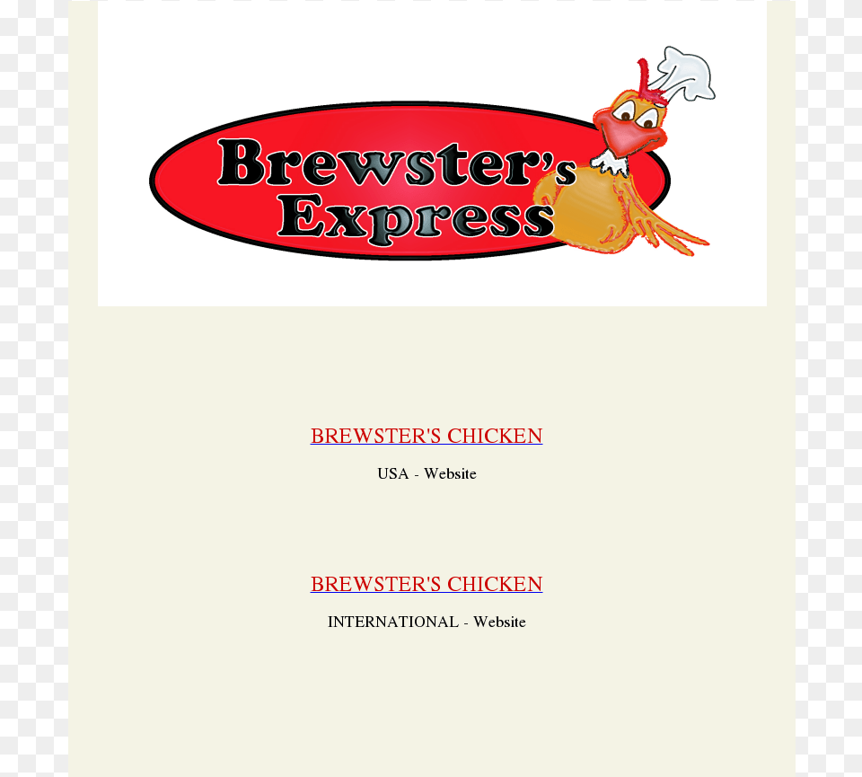 Brewsters Chicken Competitors Revenue And Employees Cartoon, Advertisement, Poster, Animal Free Png Download