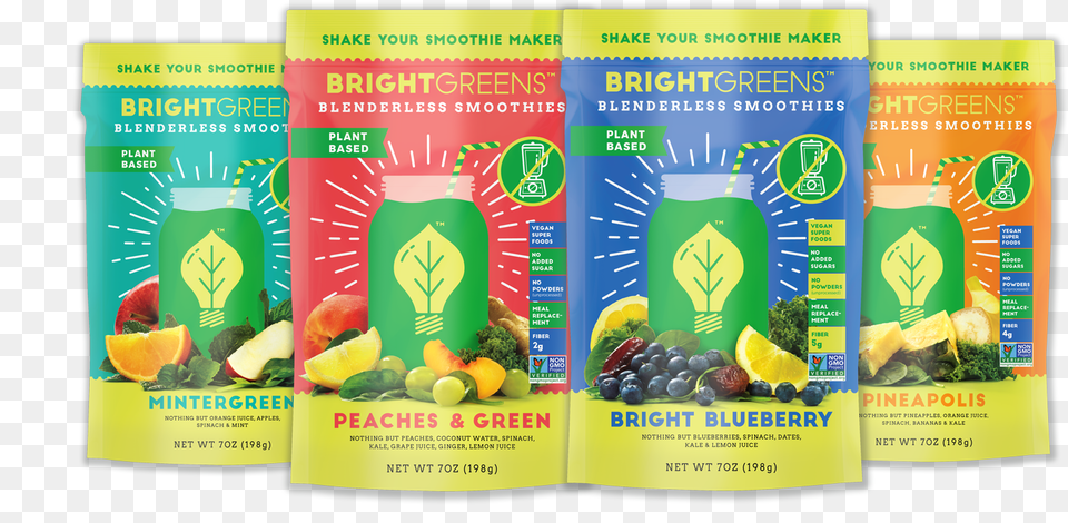 Brg Products Bright Greens Blenderless Superfood Smoothie, Advertisement, Herbal, Herbs, Plant Free Png