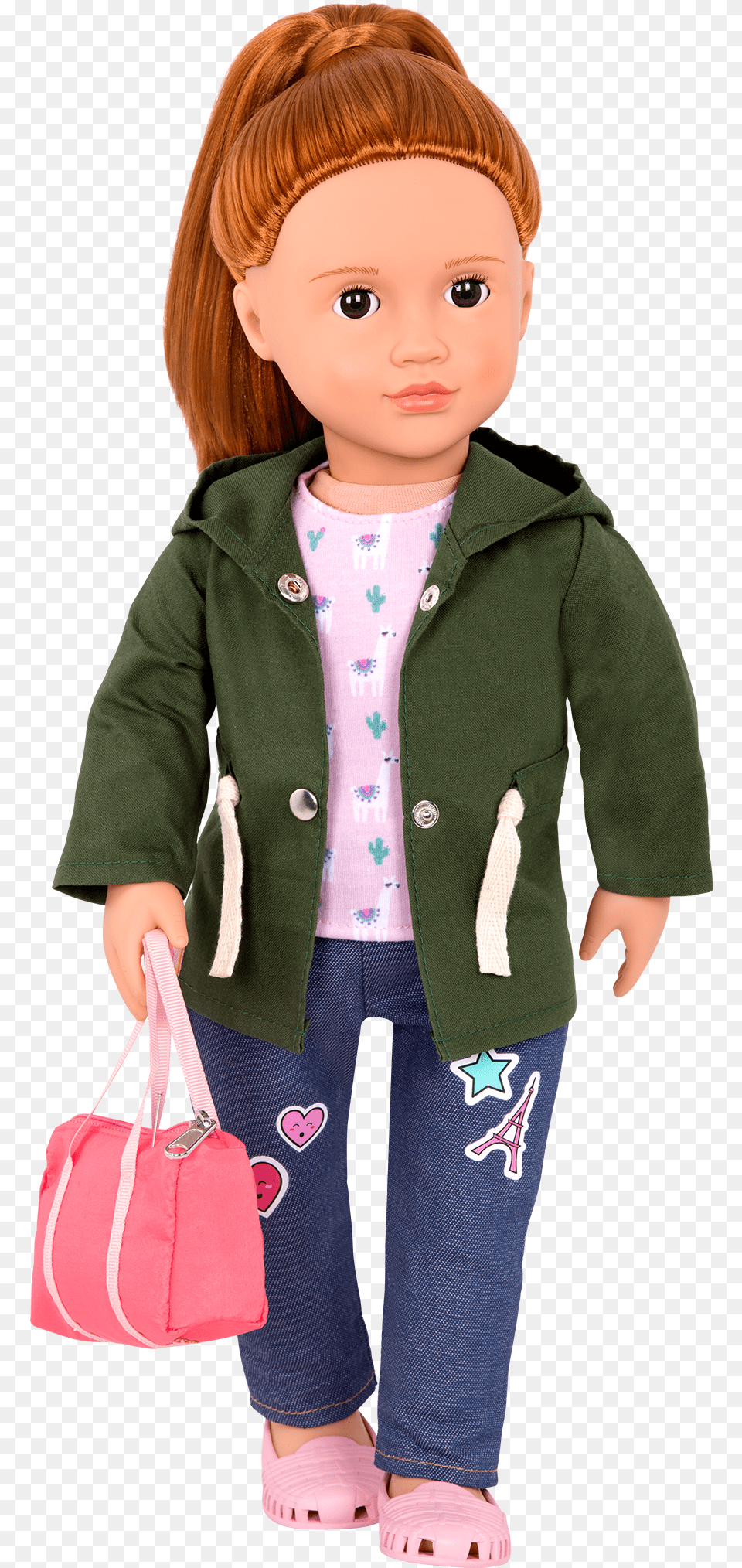 Brice Wearing Alpaca Your Bags Outfit With Purse Doll, Accessories, Handbag, Toy, Bag Free Png Download