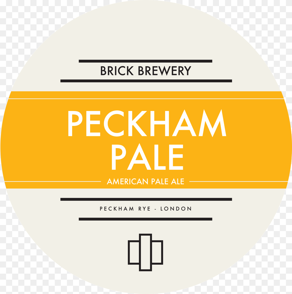 Brick Brewery39s Peckham Pale Beer Logo Asp Trapani, Advertisement, Poster, Text, Disk Free Transparent Png