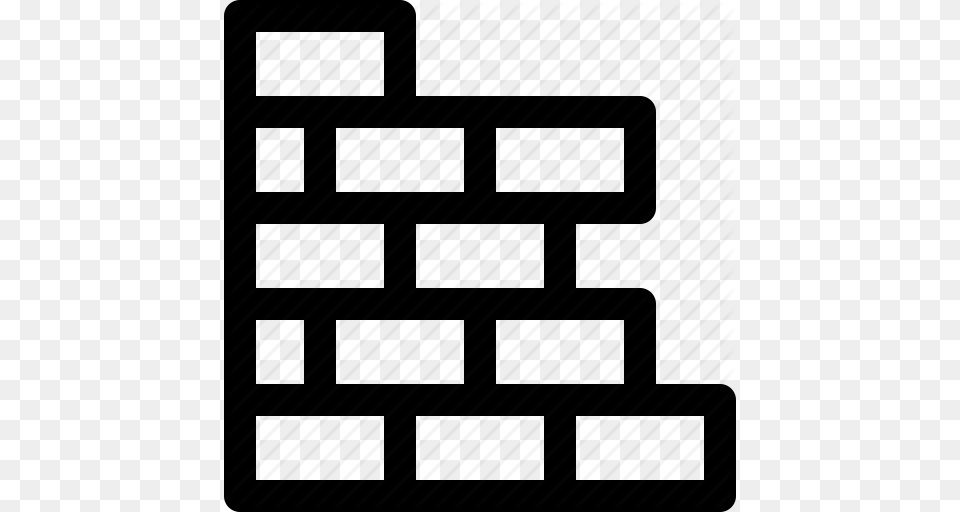 Brick Building Construction Site Wall Icon, Architecture, City Png Image