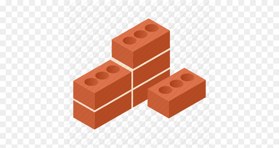 Brick Cement Isometric Solid Stone Wall Work Icon Free Transparent Png
