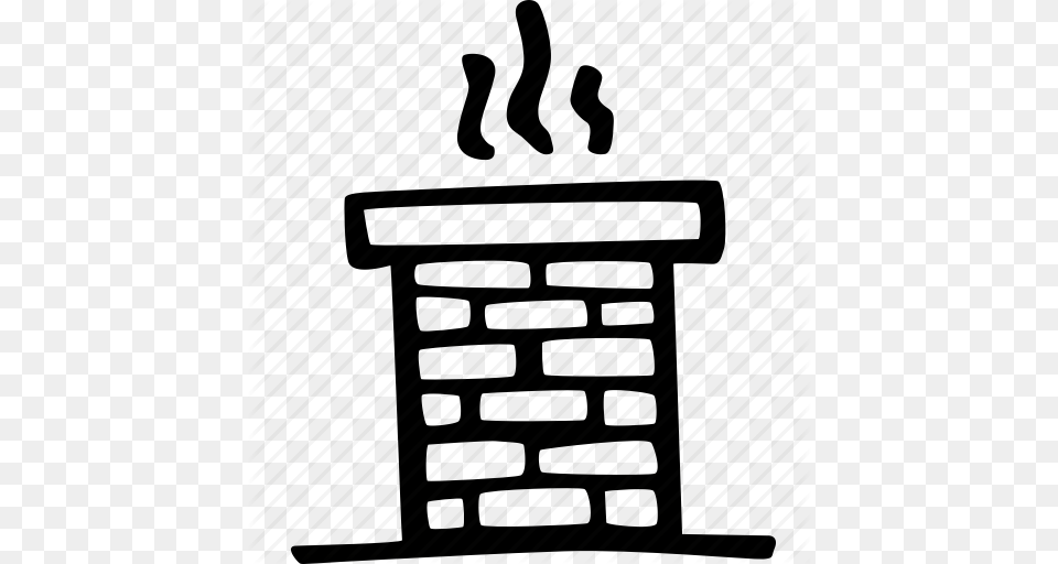 Brick Chimney Christmas Roof Santa Smoke Icon Free Png Download