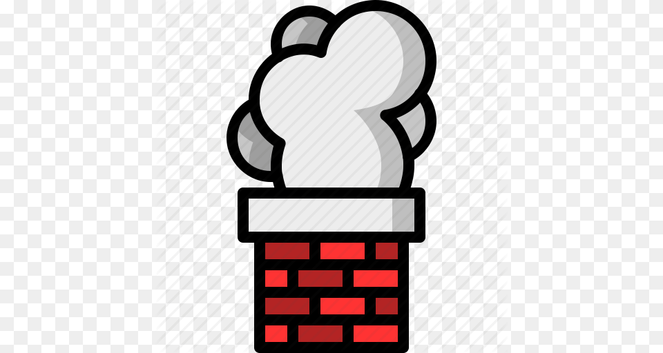 Brick Chimney Christmas Santa Claus Smoke Icon, Light, Cream, Dessert, Food Png