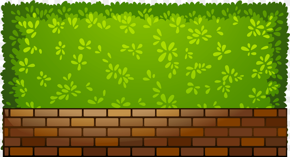 Brick Fence With Plants Clipart Clip Art, Architecture, Wall, Building, Grass Png