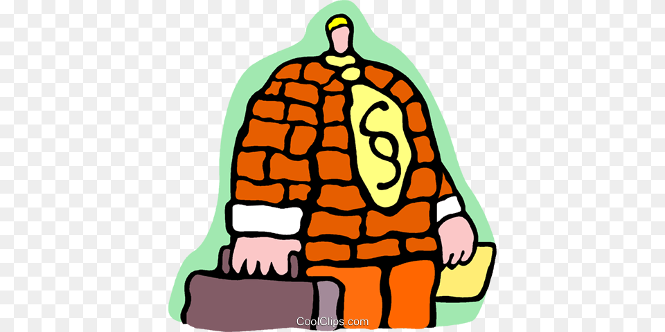 Brick Jacket Representing Strength Royalty Vector Clip Art, Nature, Outdoors, Baby, Person Png Image