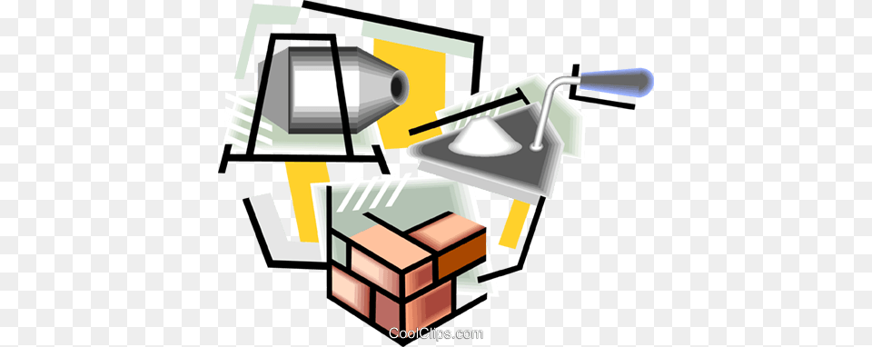 Brick Layers Tools Bricks Masonry Royalty Vector Clip Art, Mailbox Png Image