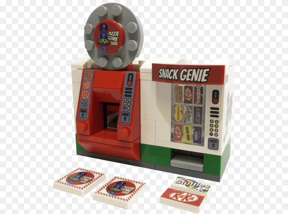 Brick Loot Exclusive Build Pizza Genie Vending Machine Playset Free Transparent Png