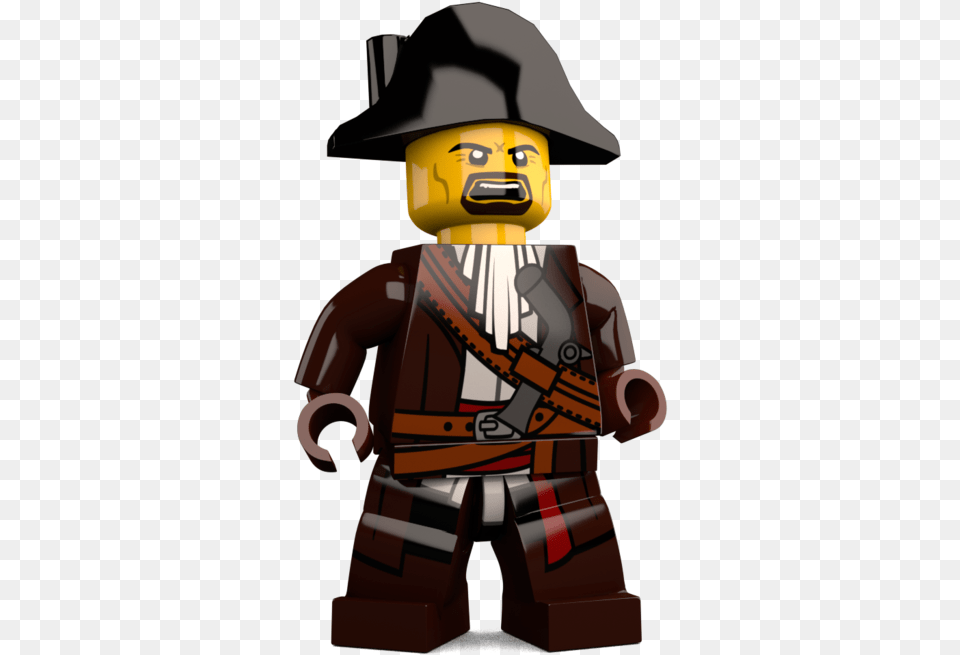 Brick Loot Exclusive James Brickster Pirate Custom Lego Minifigure, Adult, Male, Man, Person Png Image