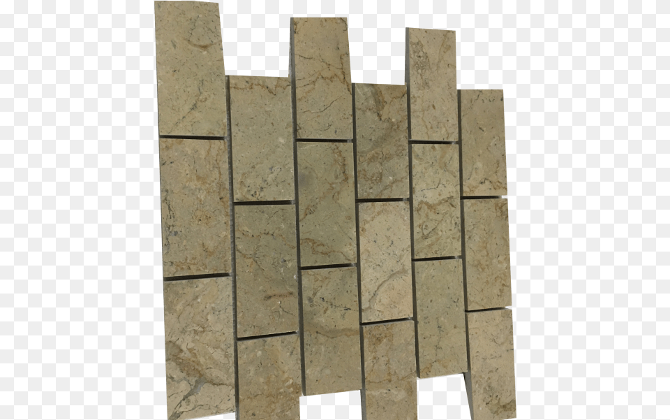 Brick Pattern Sahara Gold Marble Polished Mesh Mounted Wood, Slate, Path, Walkway, Floor Free Png