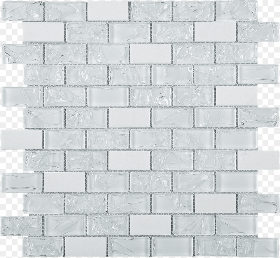 Brick Pattern White Glass Amp Marble Mesh Mounted Mosaic Tile, Architecture, Building, Wall, Slate Png