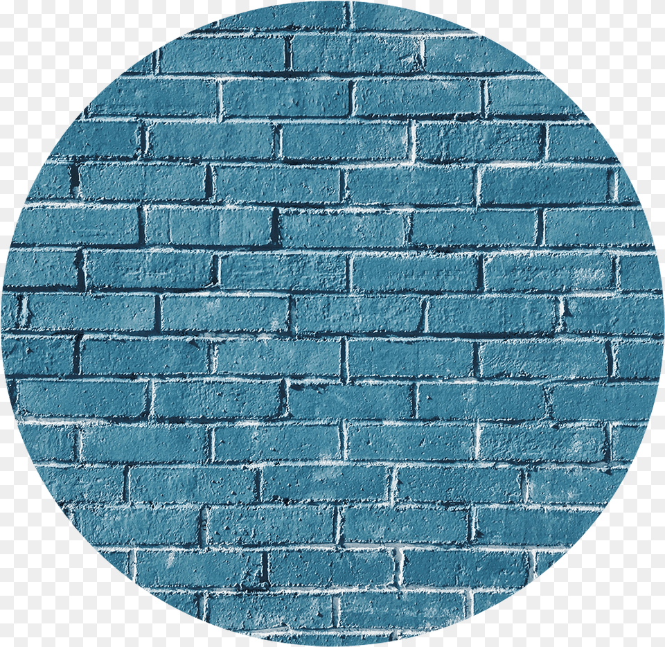 Brick Wall Brickwall Blue Bluewall Building Bricks Brick Wall Background Circle, Architecture, House, Housing, Staircase Free Png