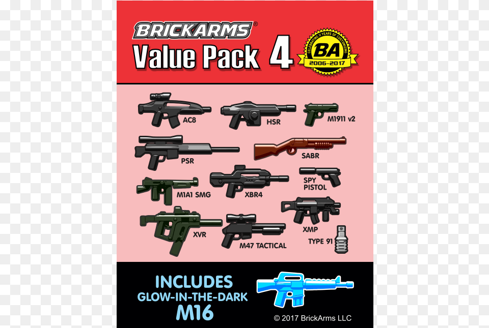 Brickarms Value Pack, Firearm, Gun, Rifle, Weapon Free Png Download