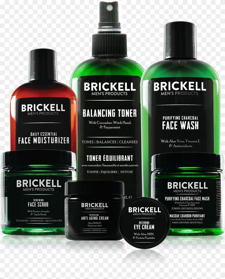 Brickell Men39s Skin Care, Bottle, Aftershave, Cosmetics, Perfume Png