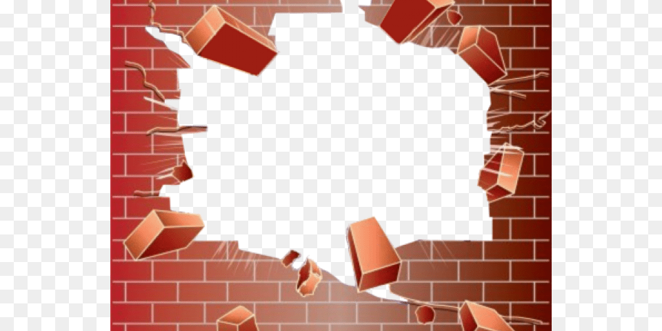 Bricks Clipart Broken Brick Brick Wall, Hole, Architecture, Building Free Transparent Png