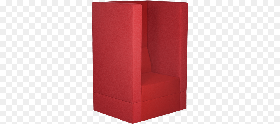 Bricks Telephone Fauteuil Red Skew Privacy Modular Chair, Furniture, Foam, Couch Png