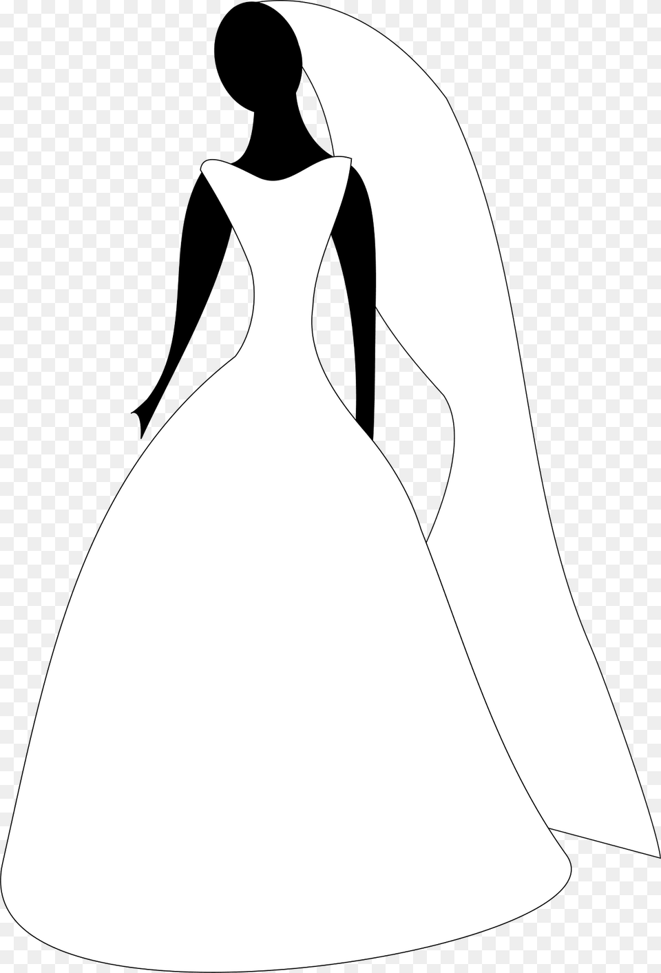 Bridal Attire Clipart, Formal Wear, Wedding Gown, Clothing, Dress Png Image